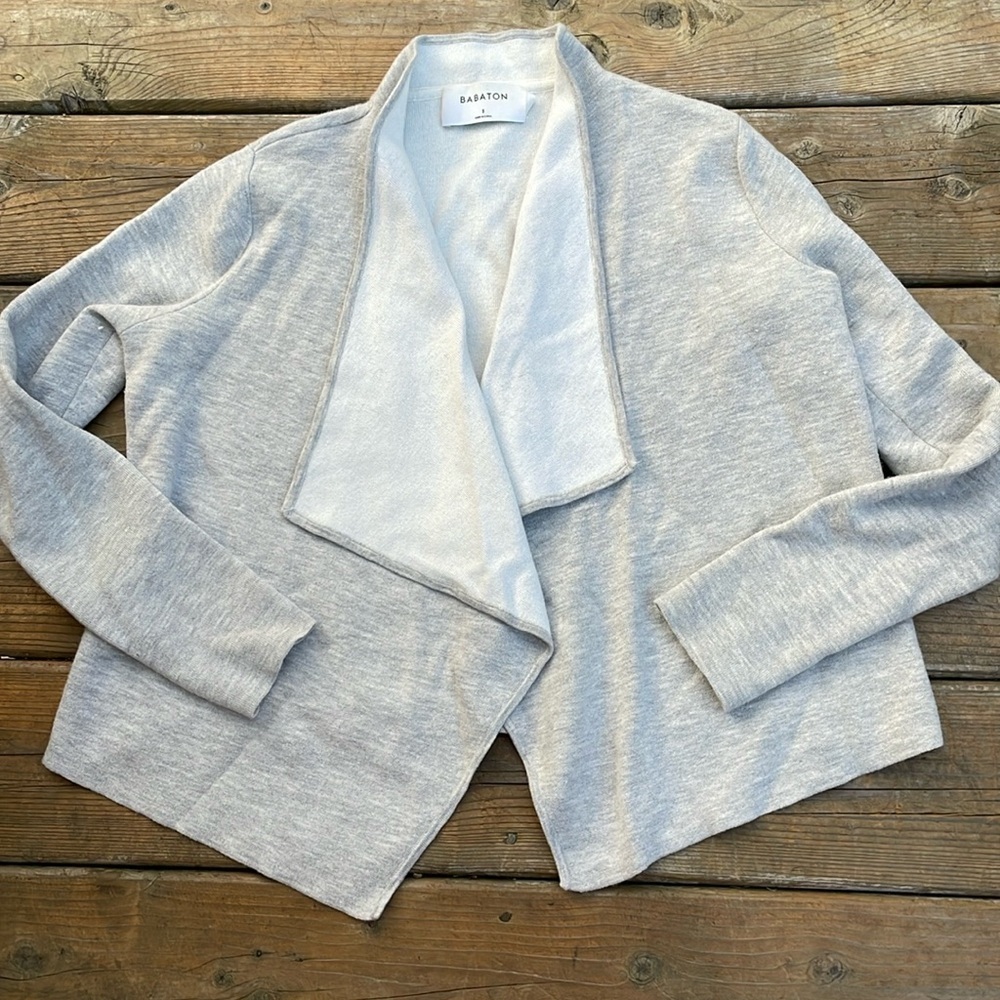 Aritzia Babaton wool/ linen blend cardigan size S
